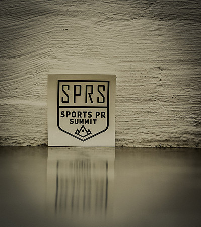 Sports PR Summit sticker, Canoe Studios, NYC